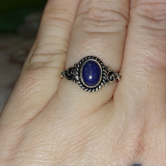 Lapis Lazuli Dainty Ring - Picture 2 of 6
